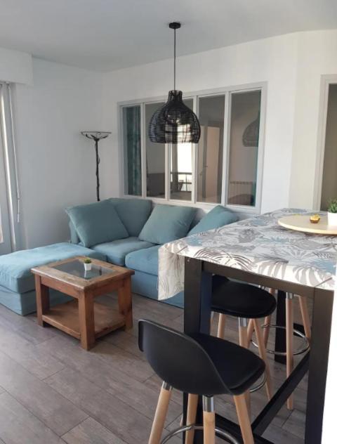 Splendide T2 Face A La Mer, Terrasse, Wifi Hendaye Dış mekan fotoğraf
